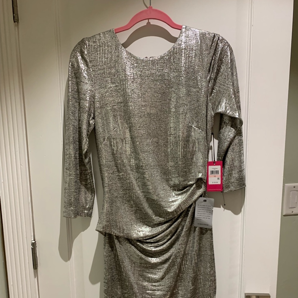 Vince Camuto silver dress. New with tags. Size 10